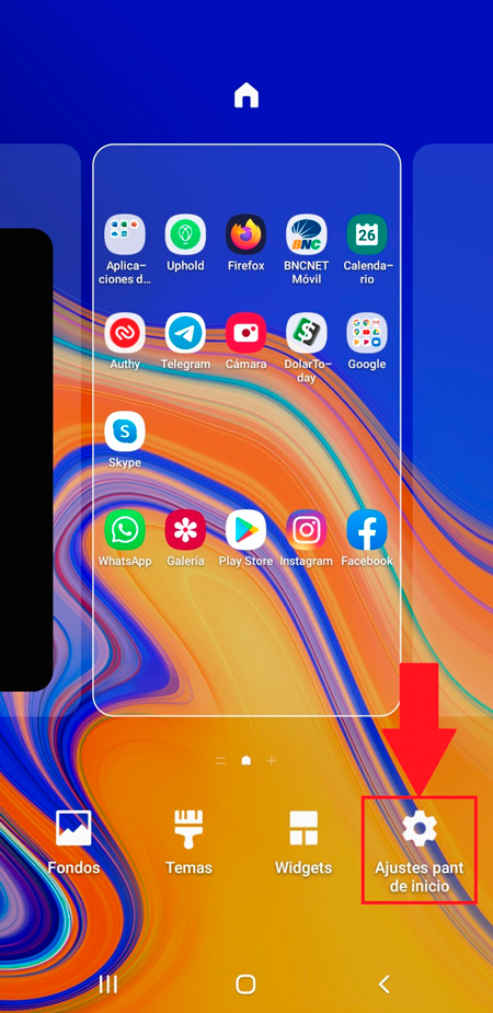 Esconder app desde un teléfono Samsung 
