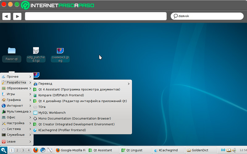 Razor QT desktop on Linux