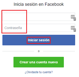 O registrarse iniciar sesion facebook Iniciar Sesion