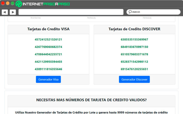 15 Generadores de Tarjetas de Crédito 】Lista 2025
