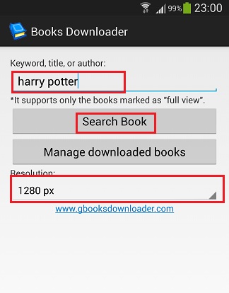 Google Books Downdloader Android