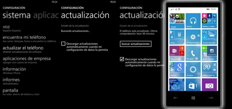 Guia para tener ultima actualización software Windows Phone