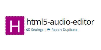 HTML5 Audio Editor