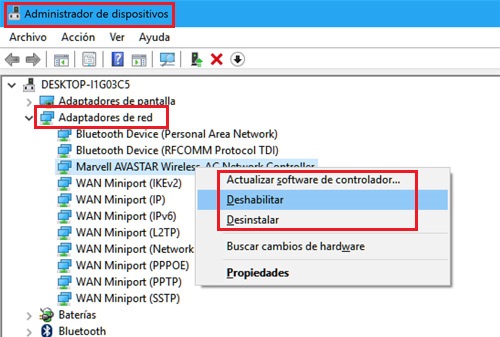 Habilitar redes inalambricas Windows 7