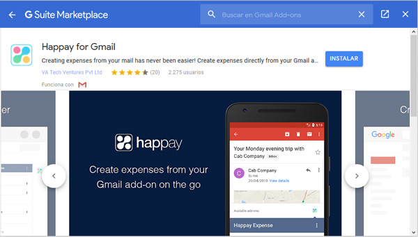 Happay for Gmail 