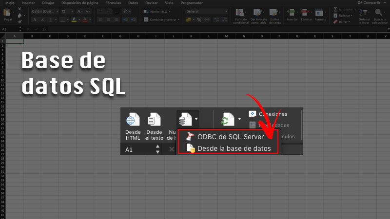 Import SQL Database to Excel Table