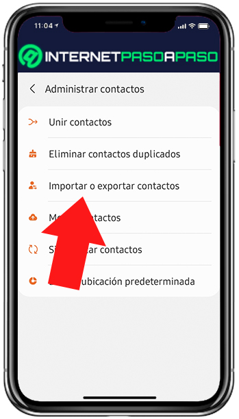 Import contacts on Android