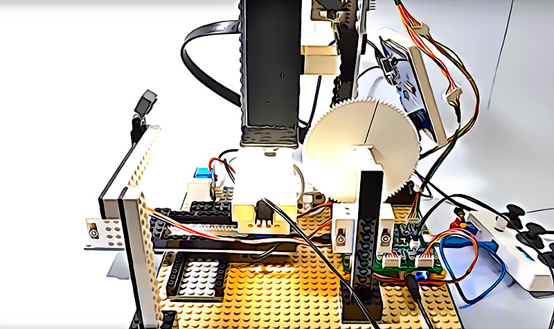 Increible microscopio motorizado con Legos y Raspberry Pi