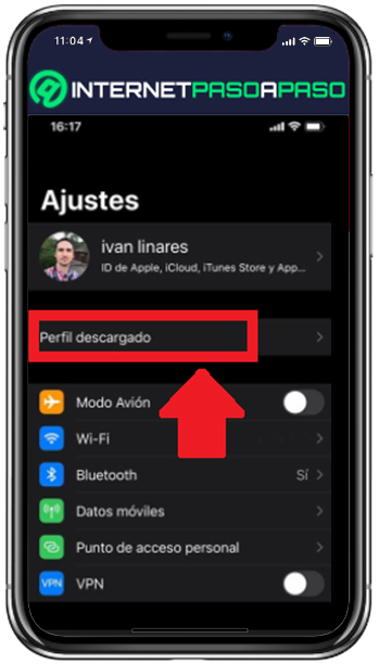 Ingresa a la app de Ajustes de tu iPhone