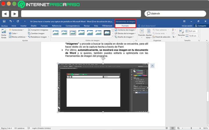 How to take and insert a screenshot in Microsoft Word? step by step guide