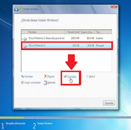 Installation of Windows 7 