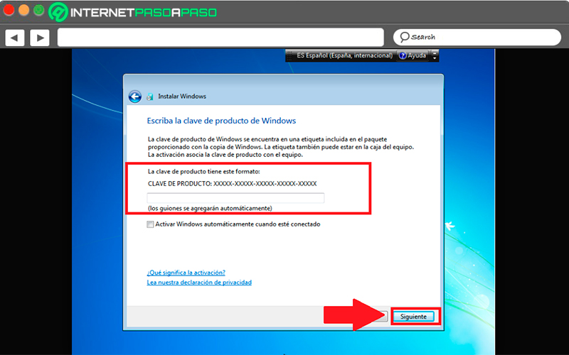 Instalación de Windows 7