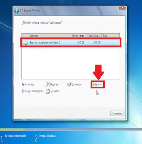 Instalación del Windows 7 
