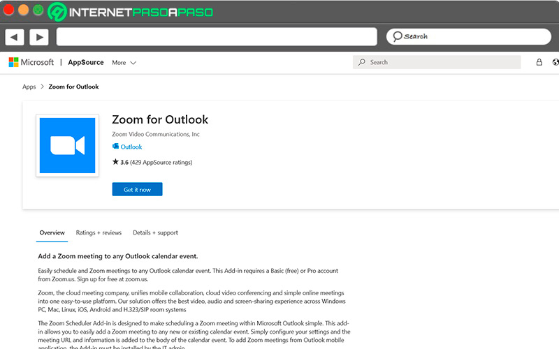 Instalar Zoom en Outlook en la web