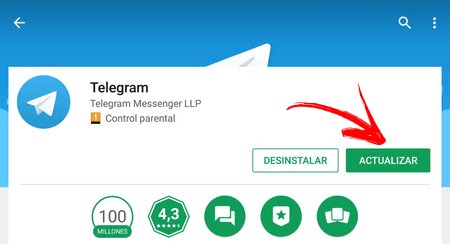 Install new version Telegram Android