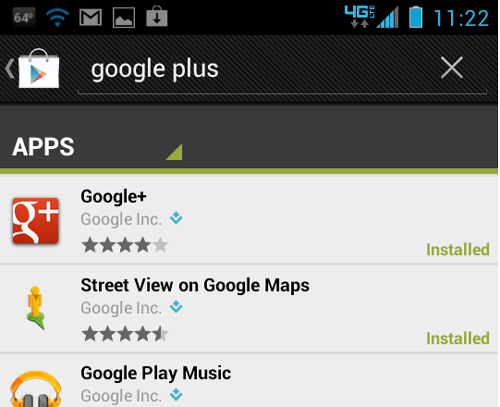 Instalar y actualizar APP Google Plus para Android