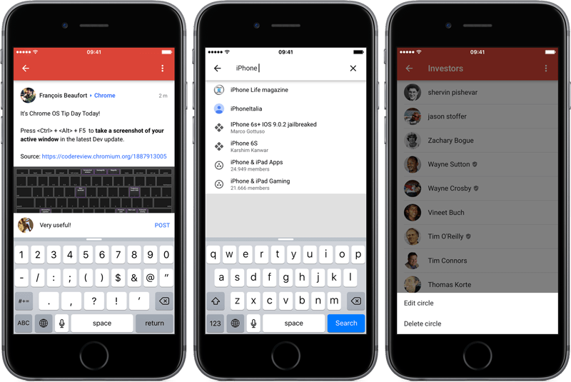 Instalar y actualizar app Google Plus iPhone iOS