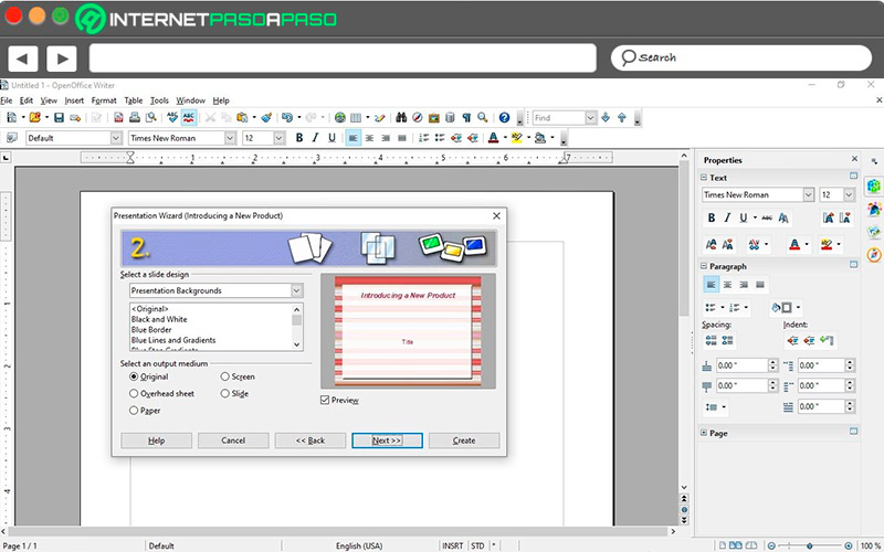 Interfaz de Base en OpenOffice
