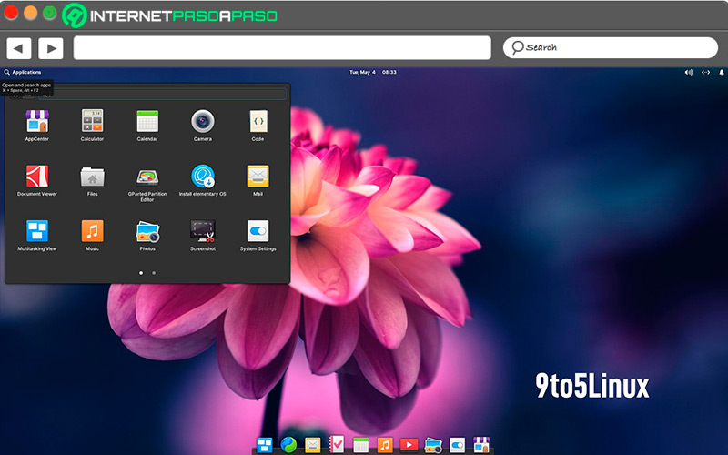Elementary OS interface on Linux
