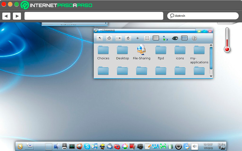 Interfaz de Macpup Linux