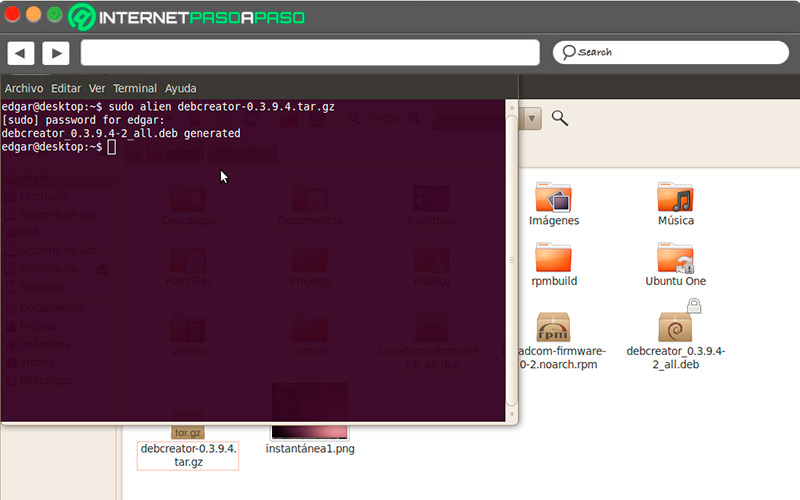 Interfaz de Tar GZip para Linux