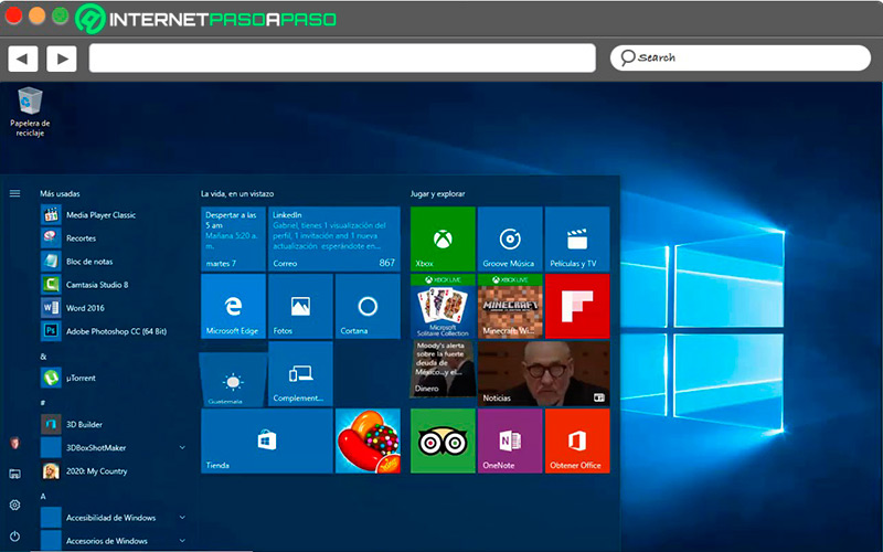 Interfaz de Windows 10