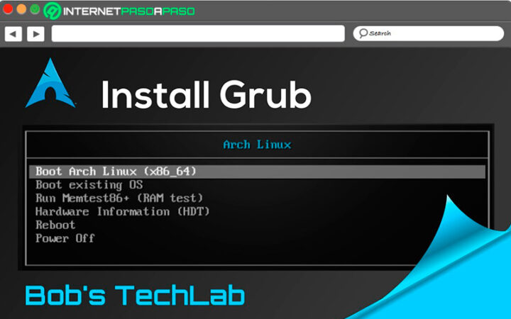 Grub installer interface