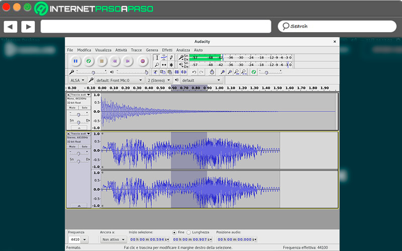 Real Audacity interface on Linux