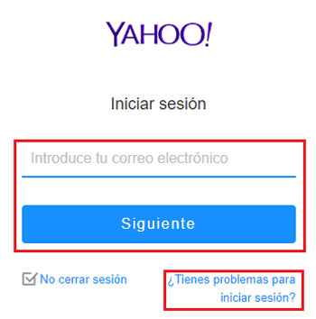 Yahoo! Mail » Iniciar sesión y entrar al correo