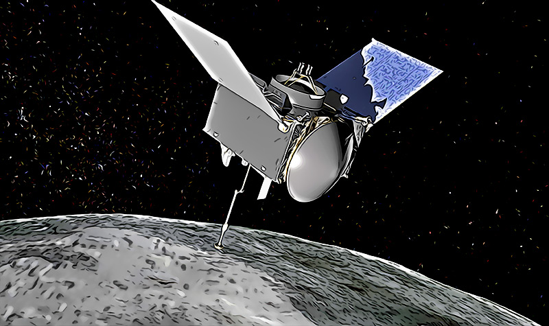 La sonda OSIRIS-REx casi es tragada por la superficie de Bennu