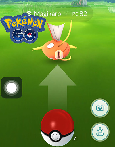 Throw your Pokéball with effect