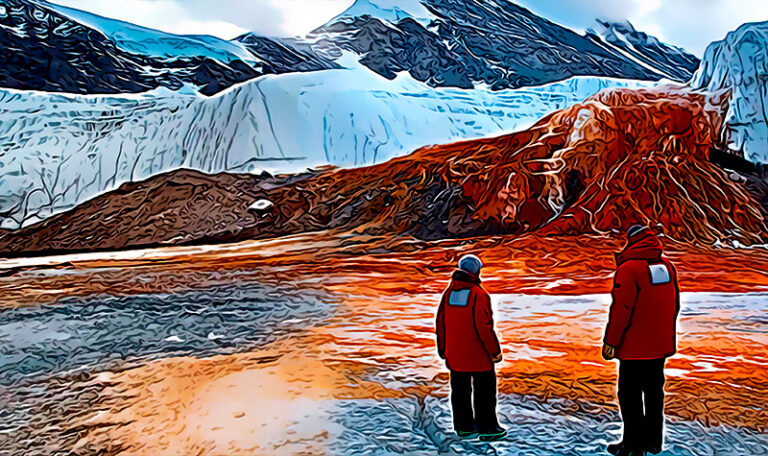 Las cascadas Blood Falls de la Antartida Oriental podrian ser en realidad los restos de un ecosistema prehistorico