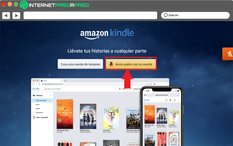 Leer libros de Amazon Kindle desde cualquier navegador web