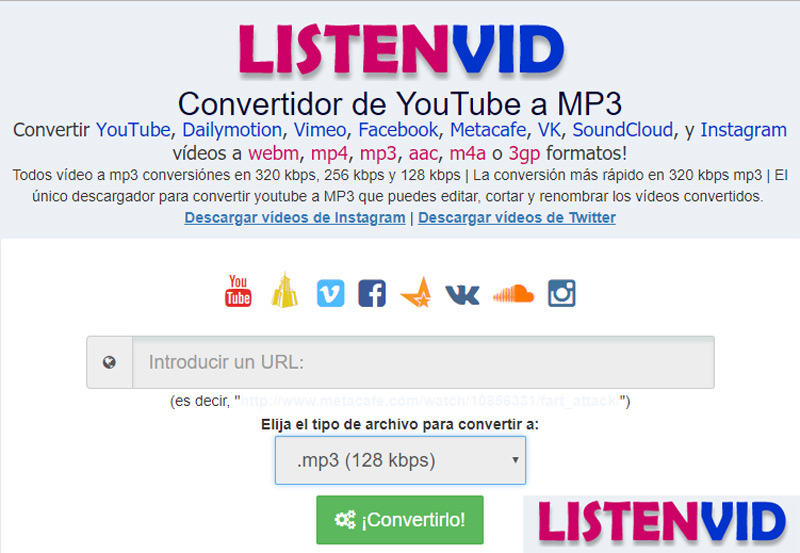 Convertidores Vídeos YouTube a MP3 - MP4 】Lista ▷ 2023