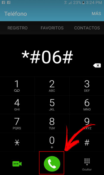 La función principal de marcar *#06# en tu celular
