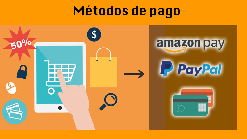 Métodos de pago en Amazon y Shopify