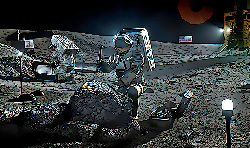 NASA firma acuerdo con Icon Company para construir estructuras 3D en la luna