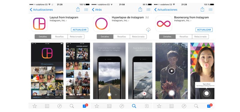 Nuevas actualizaciones Instagram IOS iPhone