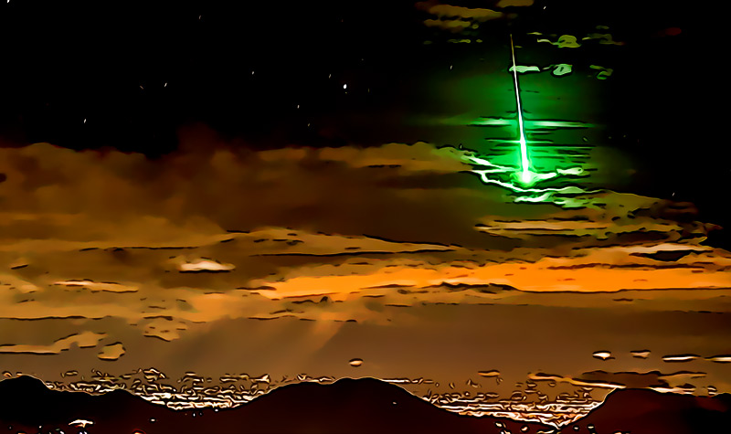 Observan hermosos meteoros verdes brillantes que llueven en Nueva Zelanda y ya tenemos una explicacion del por que tienen este color