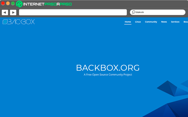 Pagina web de BackBox para Linux