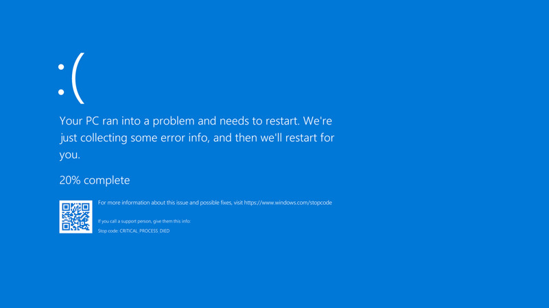 Pantalla azul de la muerte Windows 10