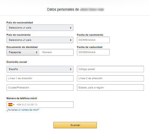Paso 1 formulario contacto vendedor en Amazon FBA