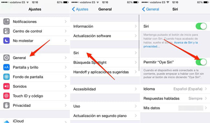 Pasos activar Siri con la voz para iphone ipad