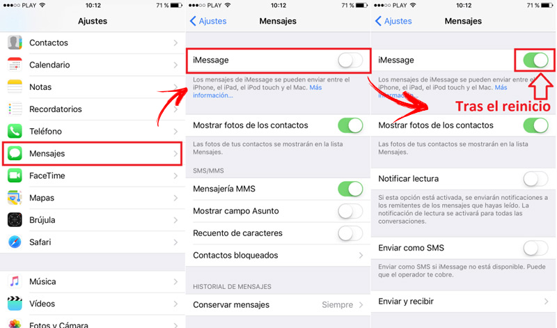 Pasos para activar app iMessage iPhone gratis