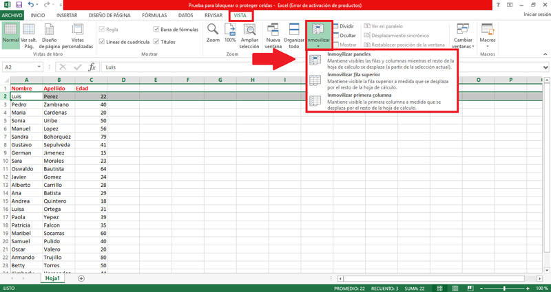 Pasos para bloquear o proteger celdas en Excel para que no sean modificadas en Windows y Mac