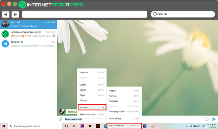 How to write in bold, italics or strikethrough in Telegram and format ...