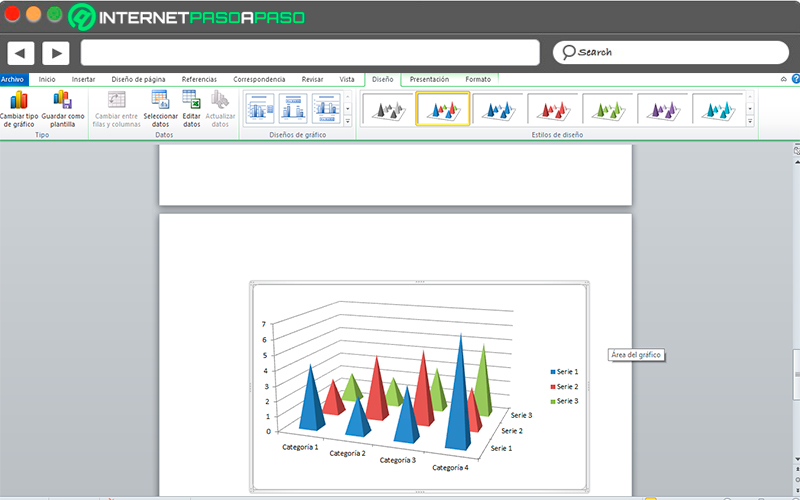 Steps to change the colors of a chart to make it more eye-catching in Word