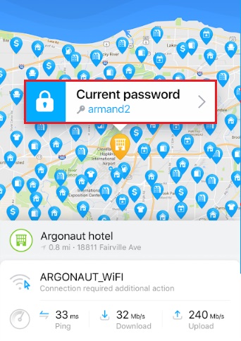 Steps to connect to public WiFi networks without knowing the keys with apps, using wifi map