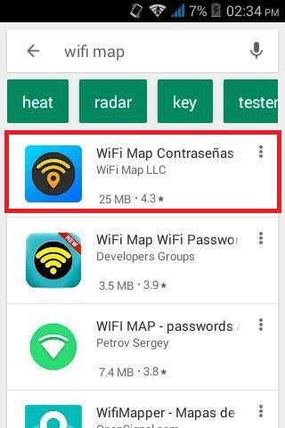Pasos para conectarse a redes WiFi públicas sin conocer las claves con apps, descargando wifi map