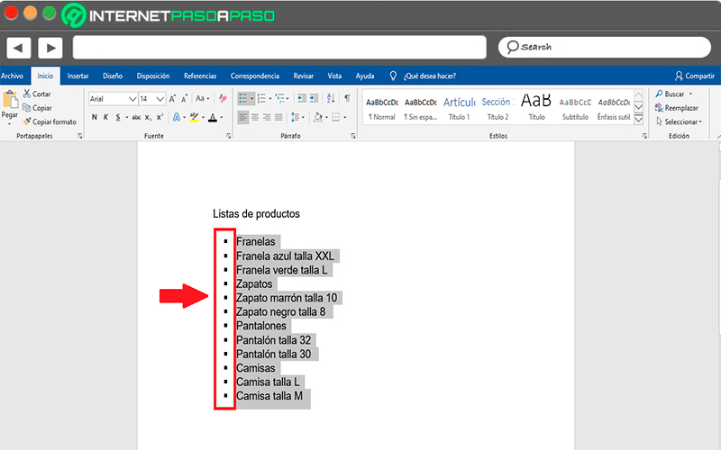 Pasos para crear listas multinivel en mis documentos de Microsoft Word